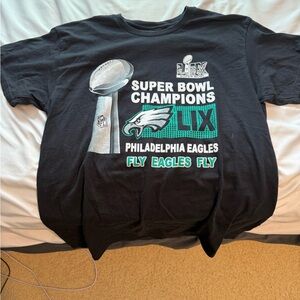 Black Philadelphia Eagles Super Bowl T-Shirt